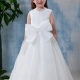 A-line Bateau Knee-Length Flower Girl Dress