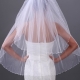 Pretty 2-layer Elbow Wedding Veil